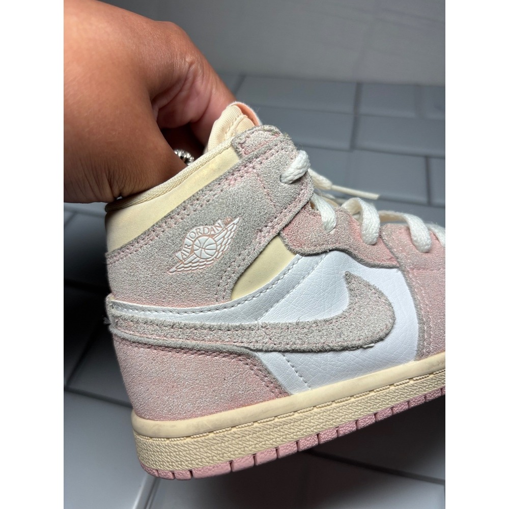 Kids Jordan Air Jordan 1 Retro High OG 'Washed Pink' Toddler 10C - Picture 9 of 14